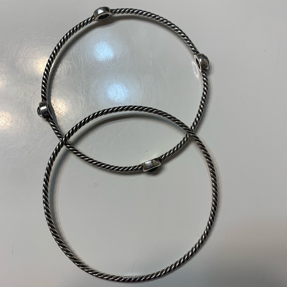 David Yurman Set of Two Bangle - Picture 4 of 6